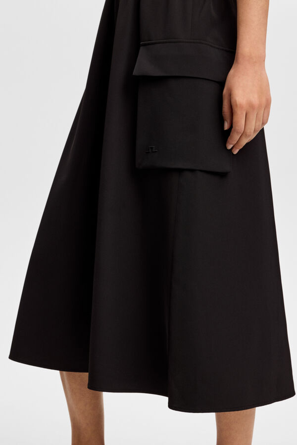 Merina Drape Dress / Black