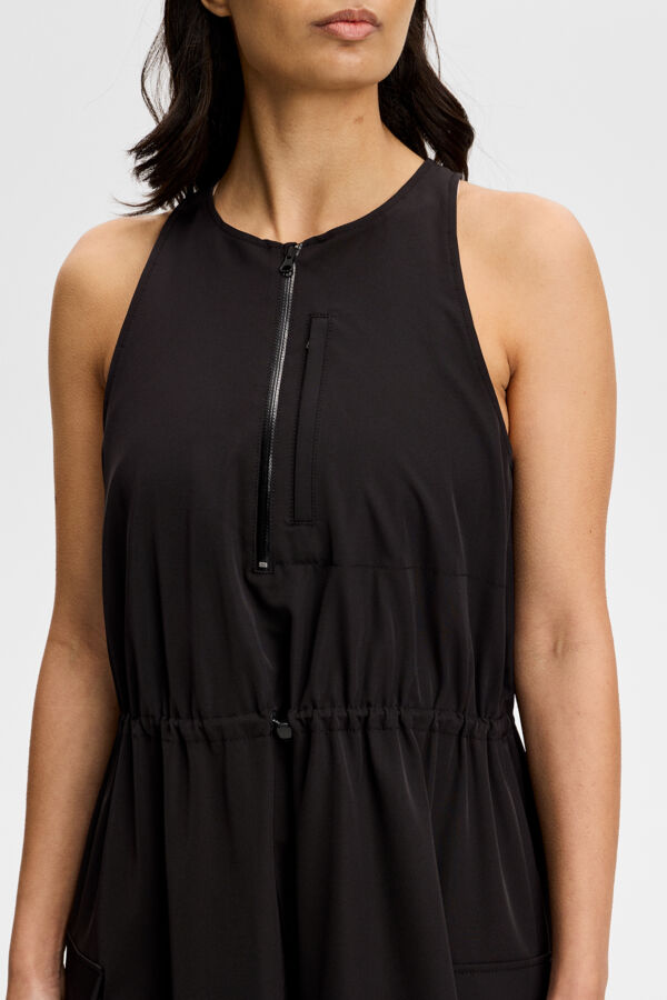 Merina Drape Dress / Black