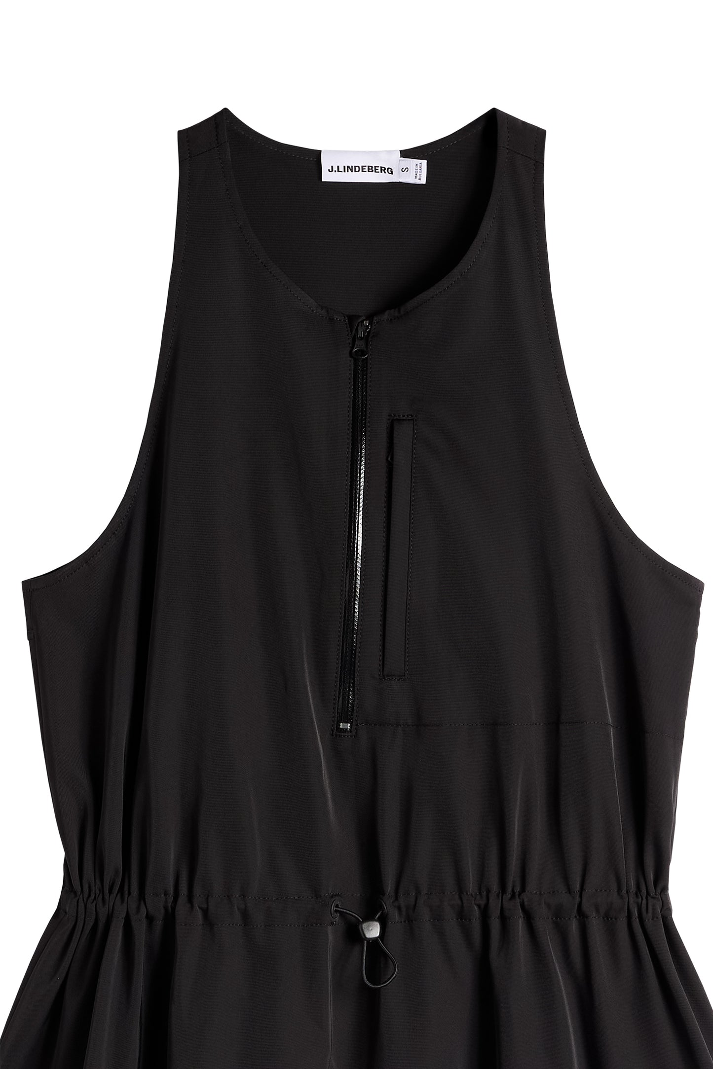 Merina Drape Dress in Black by J.Lindeberg