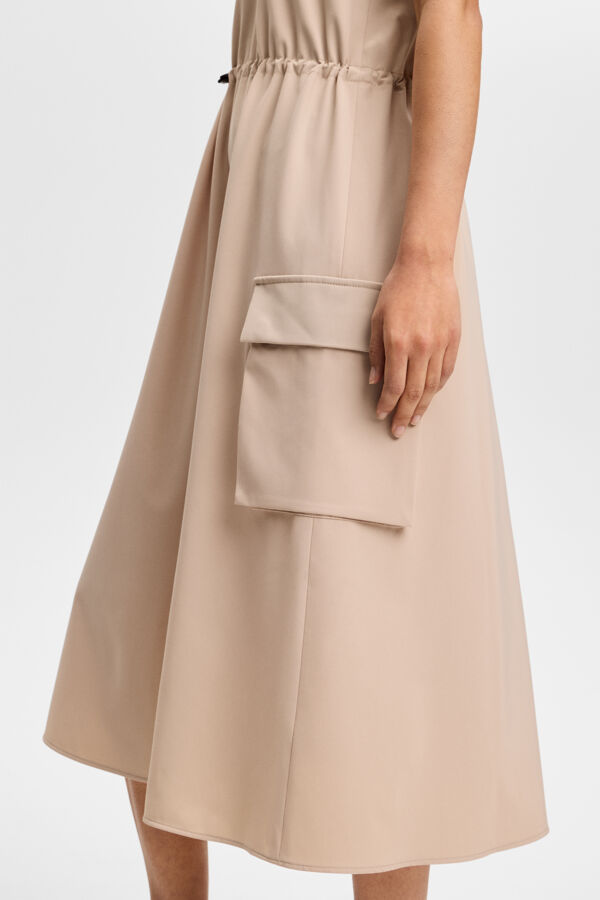 Merina Drape Dress / Moonbeam