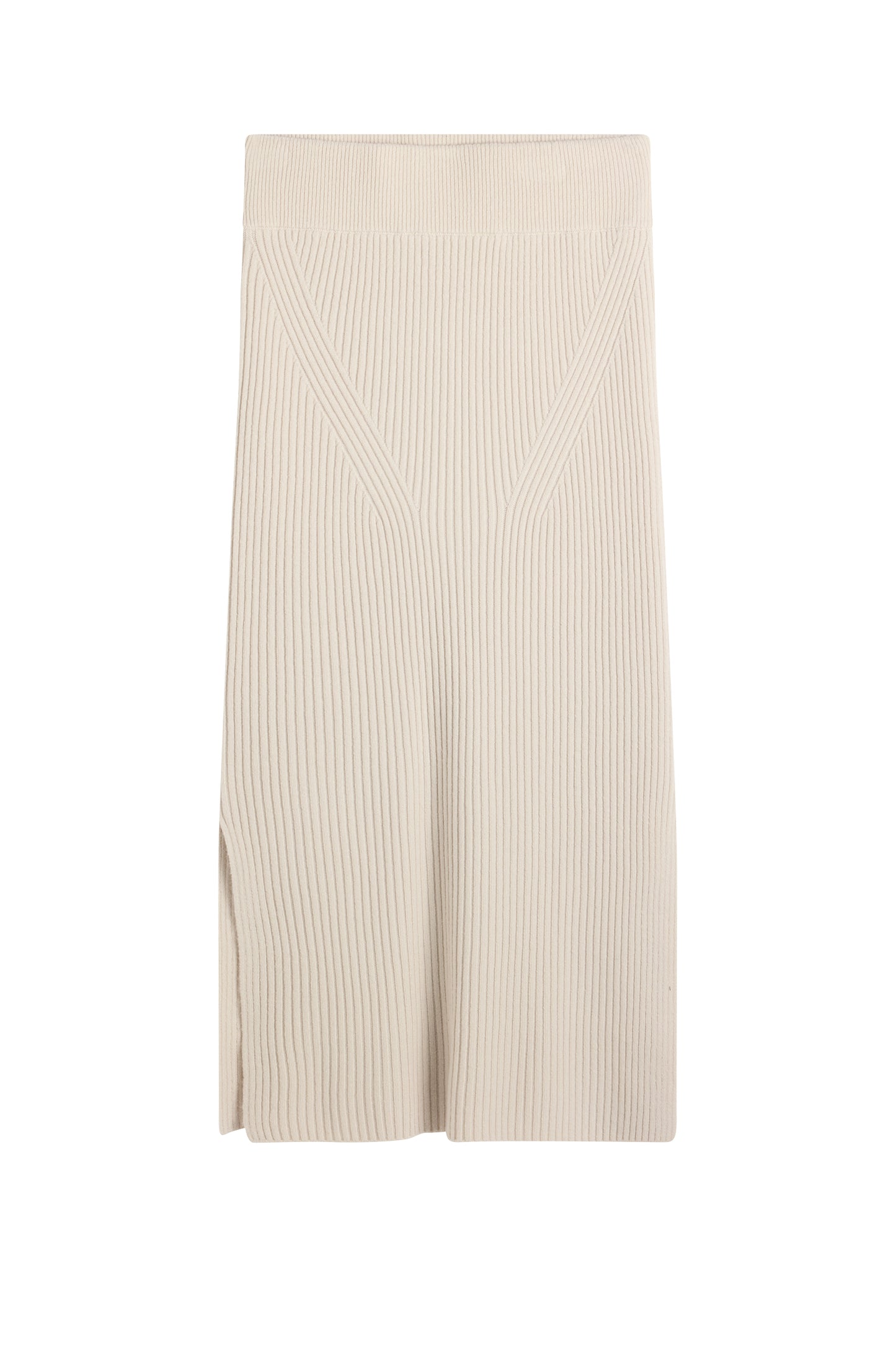 Catia Rib Knit Skirt in Moonbeam by J.Lindeberg