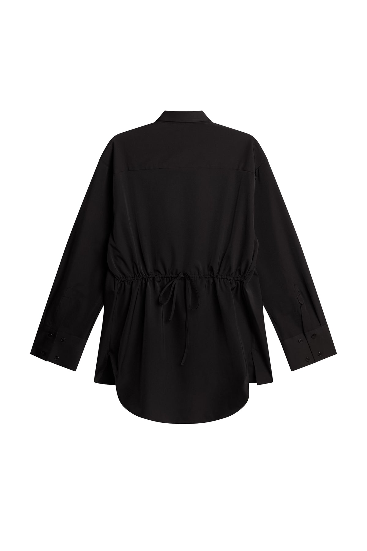 Willow Tech Drape Shirt in Black by J.Lindeberg