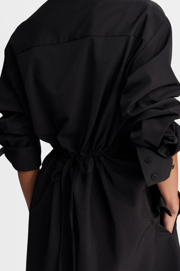 Willow Tech Drape Shirt / Black