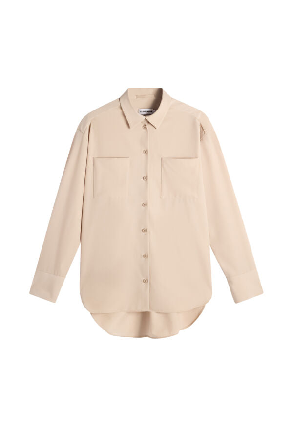 Willow Tech Drape Shirt / Moonbeam