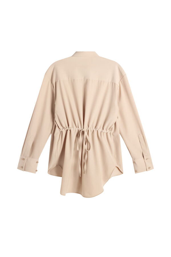 Willow Tech Drape Shirt / Moonbeam