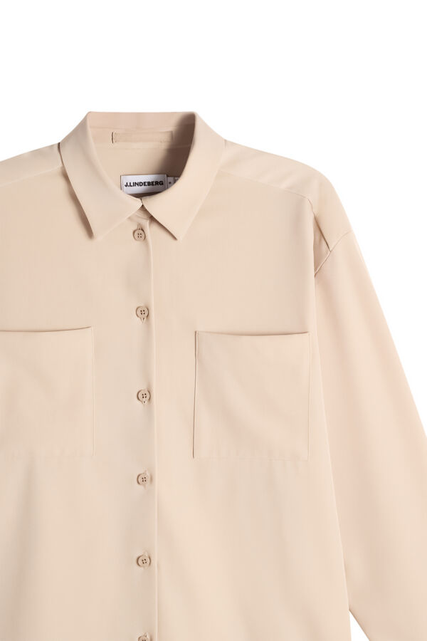 Willow Tech Drape Shirt / Moonbeam