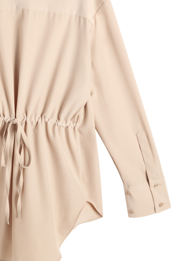 Willow Tech Drape Shirt / Moonbeam