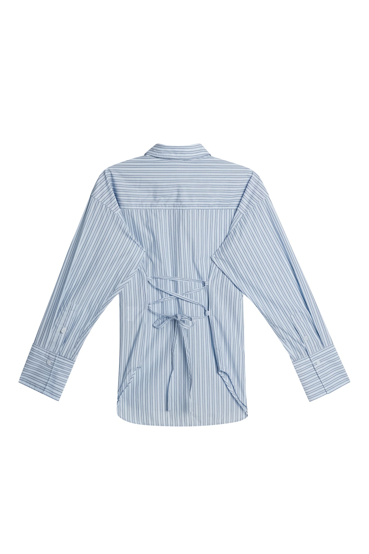 Kristina Cotton Stripe Shirt in Forget-Me-Not by J.Lindeberg