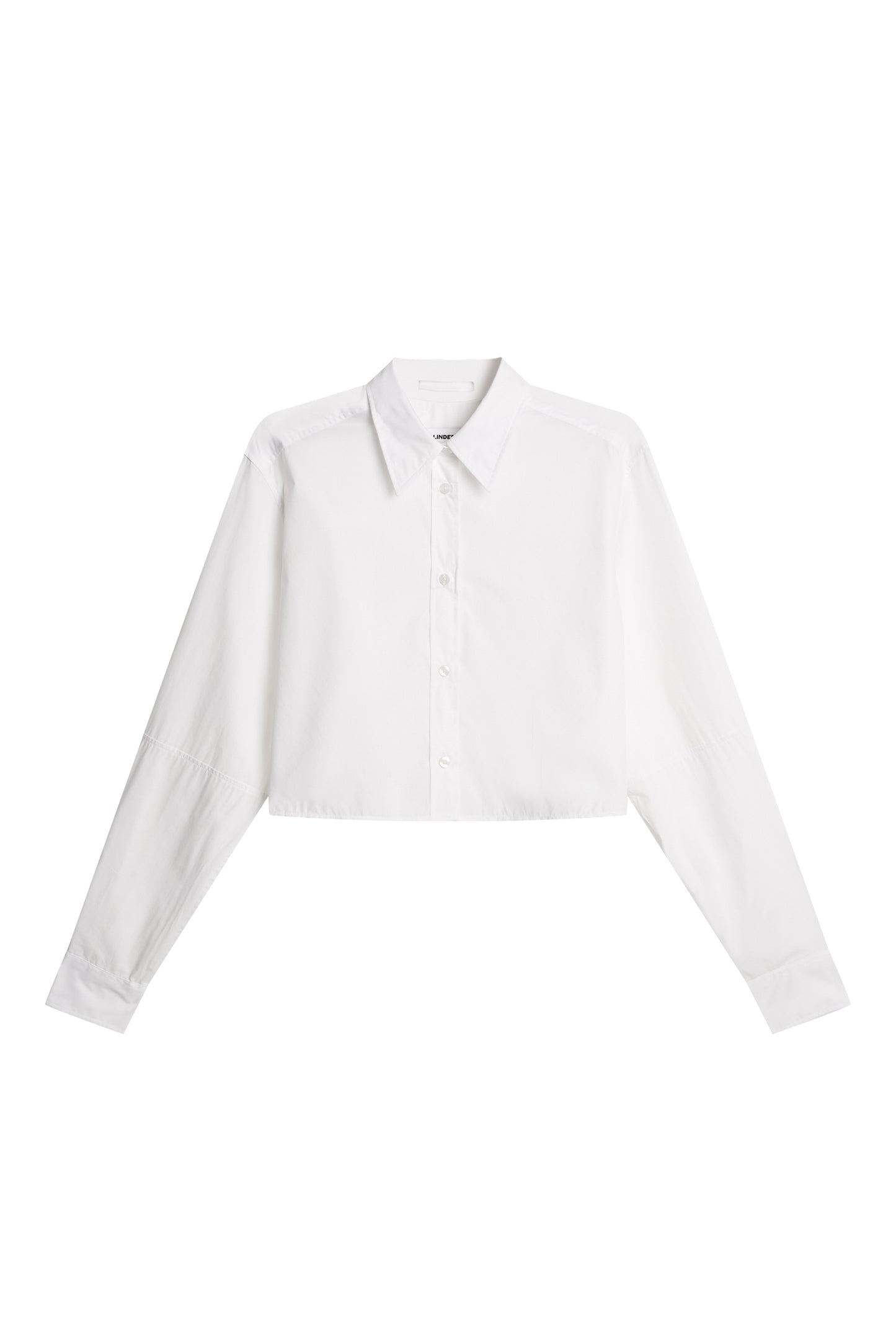 Jelina Cotton Solid Shirt in White by J.Lindeberg