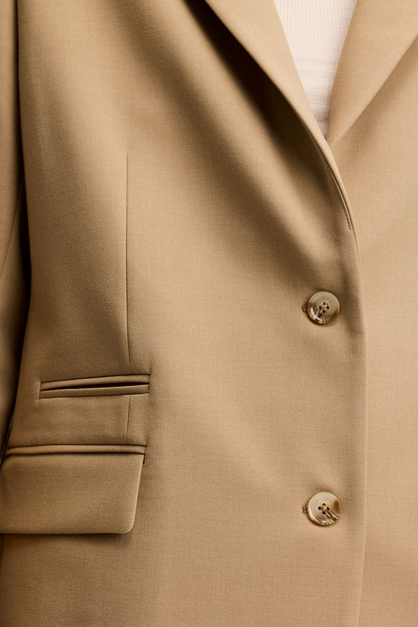 Amanda Compact Stretch Blazer / Brindle