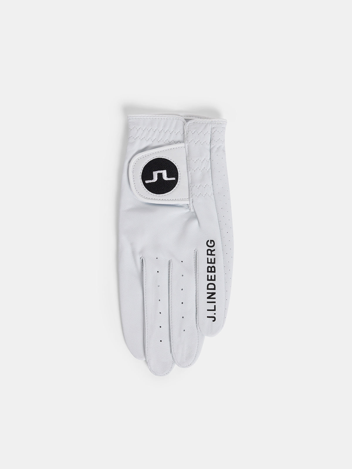Ron Leather Golf Glove A in White by J.Lindeberg