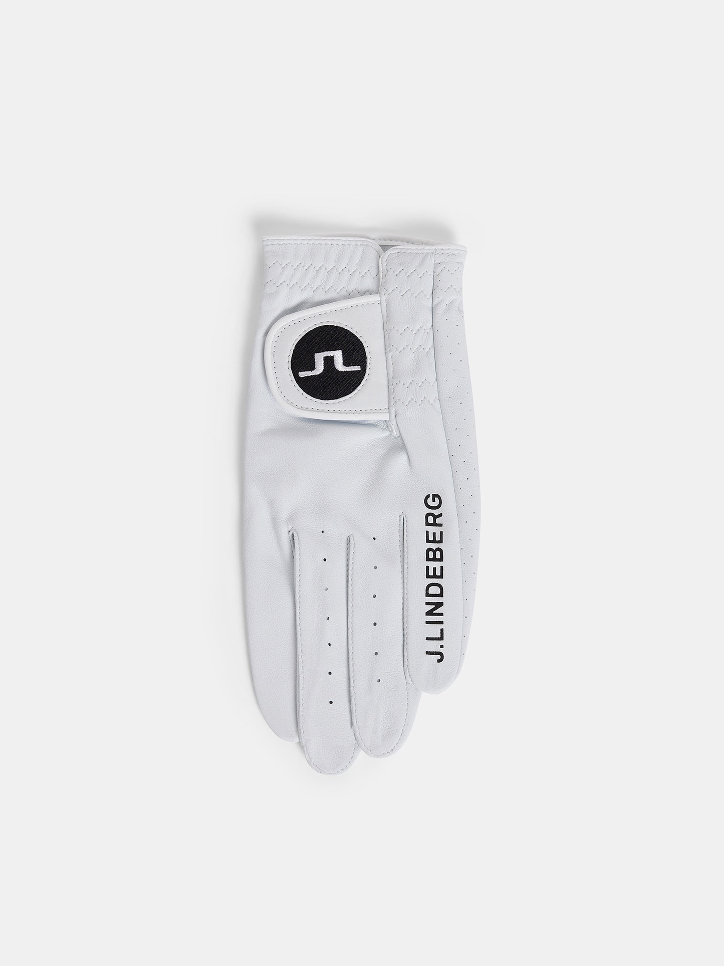 Ron Leather Golf Glove A in White by J.Lindeberg