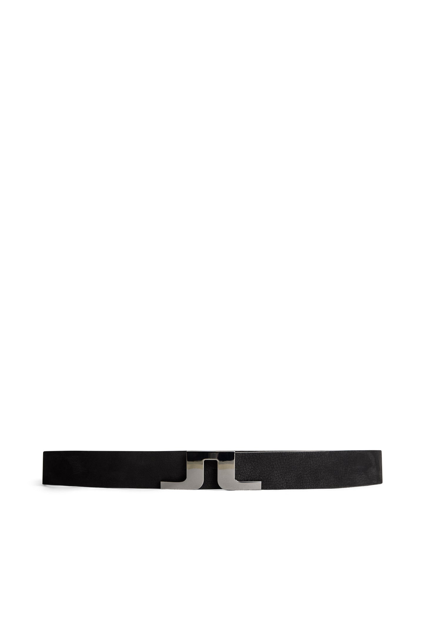 Bridger Nubuck Leather Belt in Black by J.Lindeberg