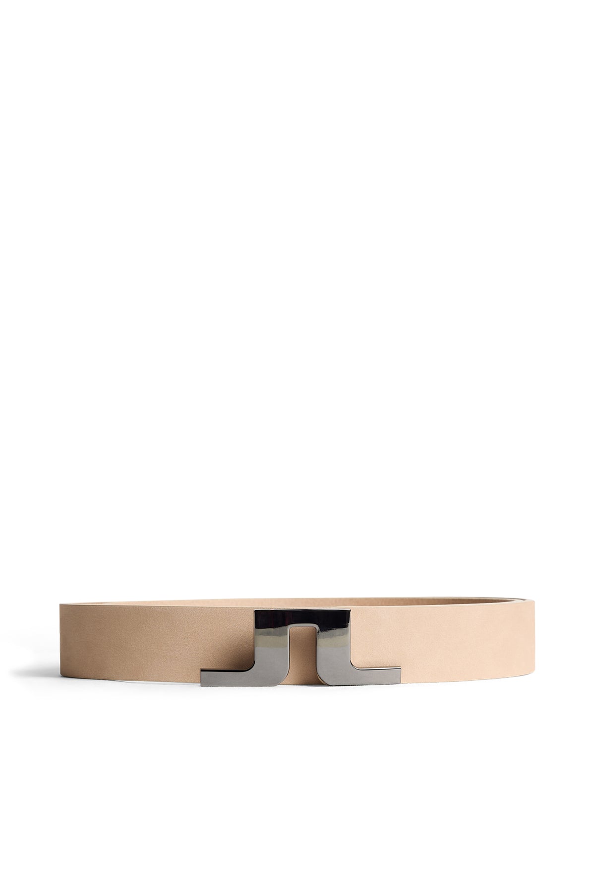 Bridger Nubuck Leather Belt in Moonbeam by J.Lindeberg