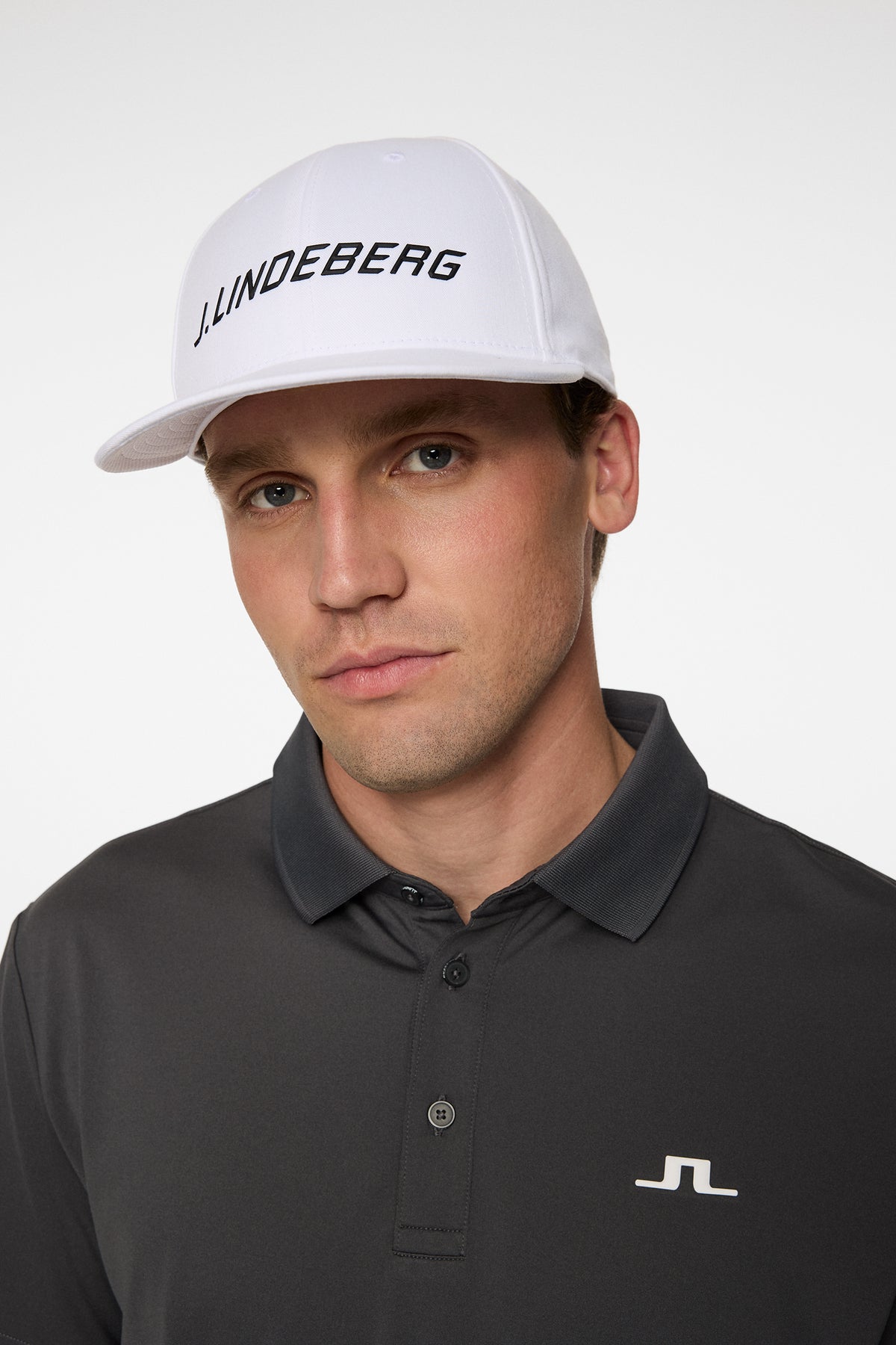 Drive Cap in White by J.Lindeberg