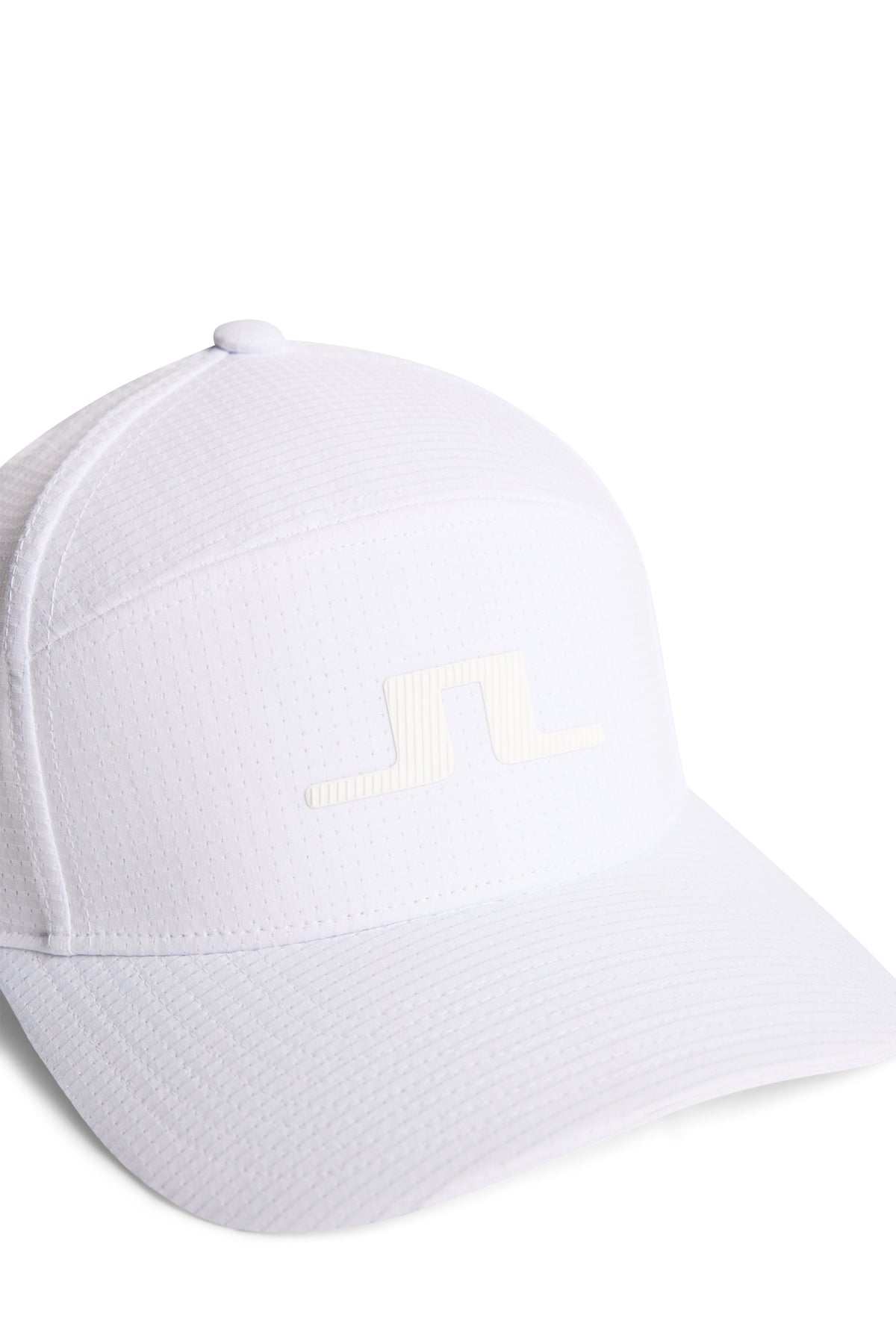 Split cap in White by J.Lindeberg