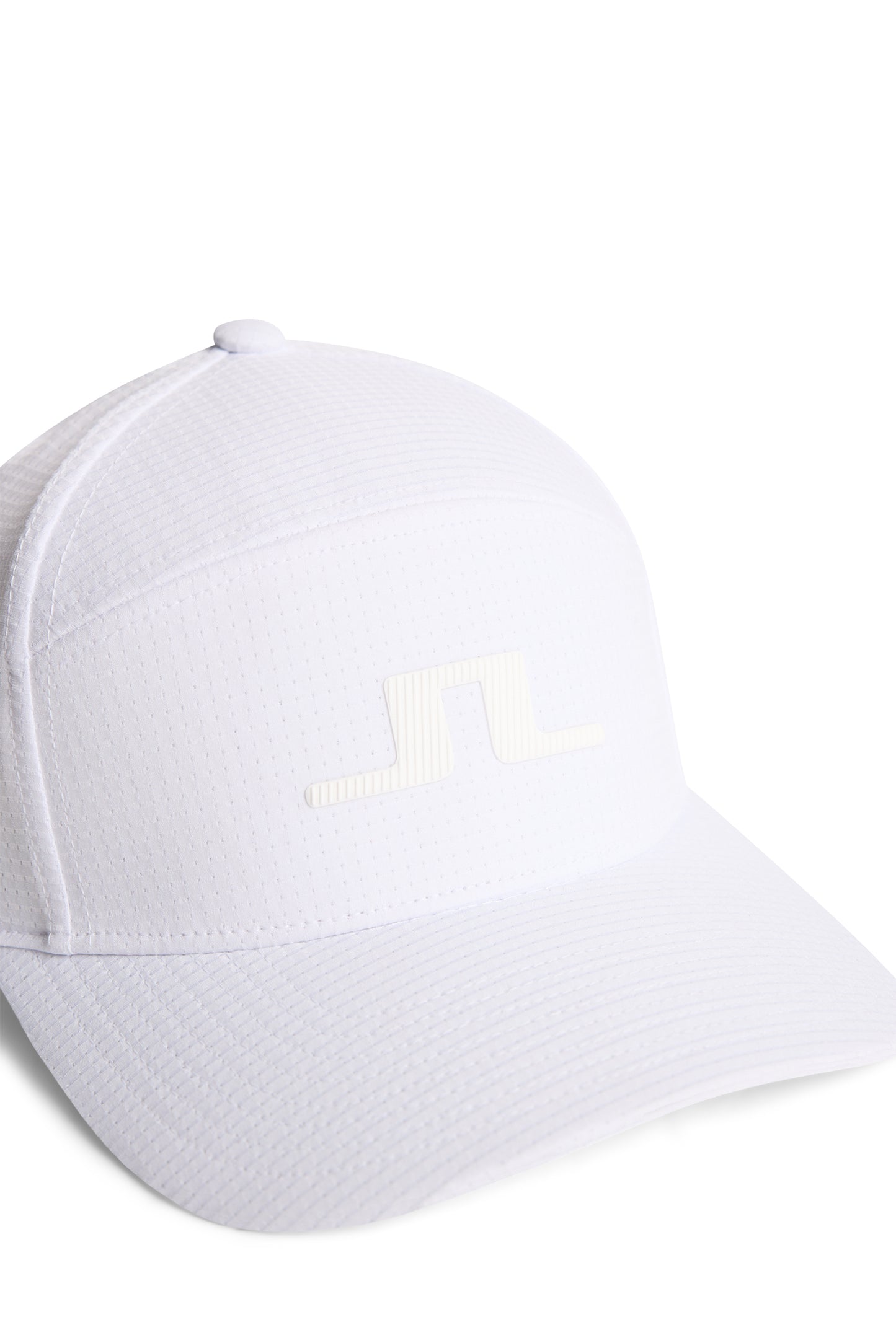 Split cap in White by J.Lindeberg