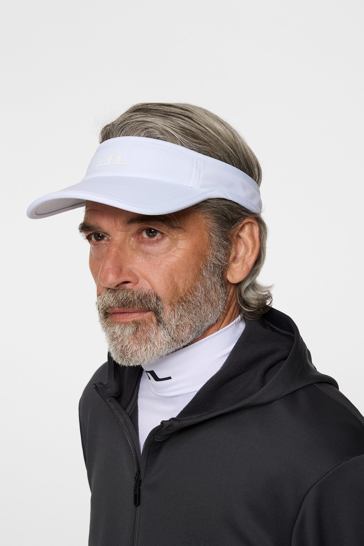Gain Visor in White by J.Lindeberg
