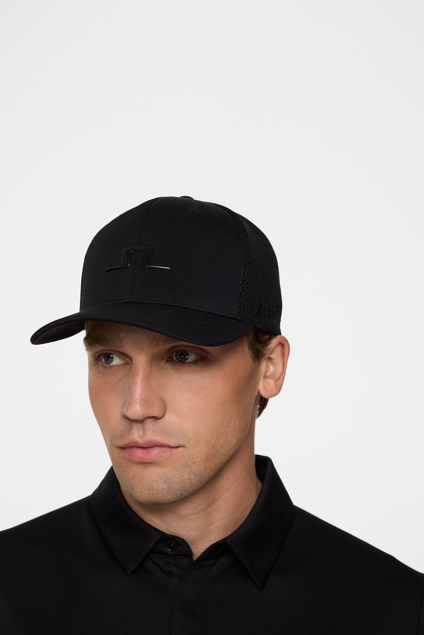 JL Pro cap in Black by J.Lindeberg