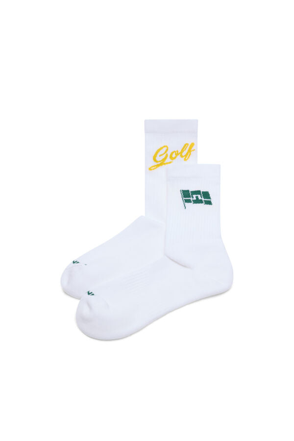 Carden Tour Sock / White