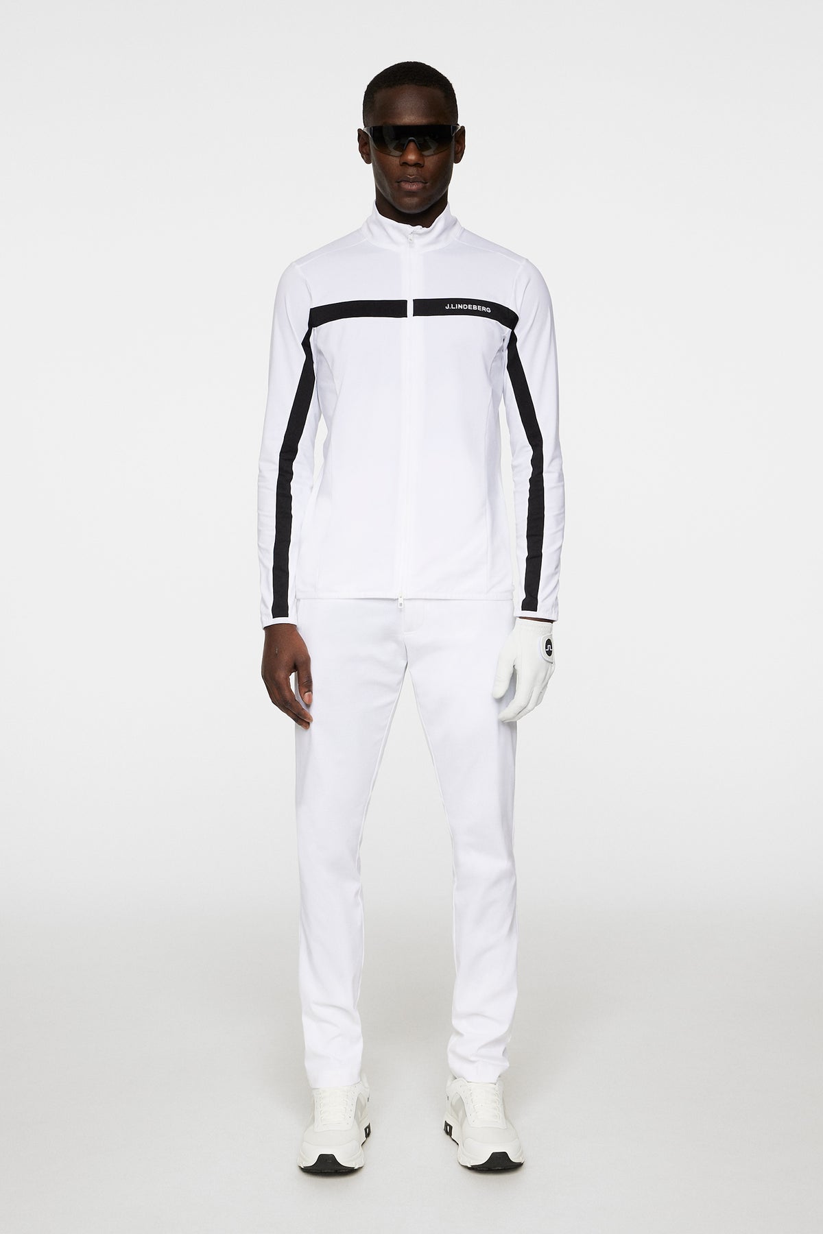 Jarvis Mid Layer in White by J.Lindeberg