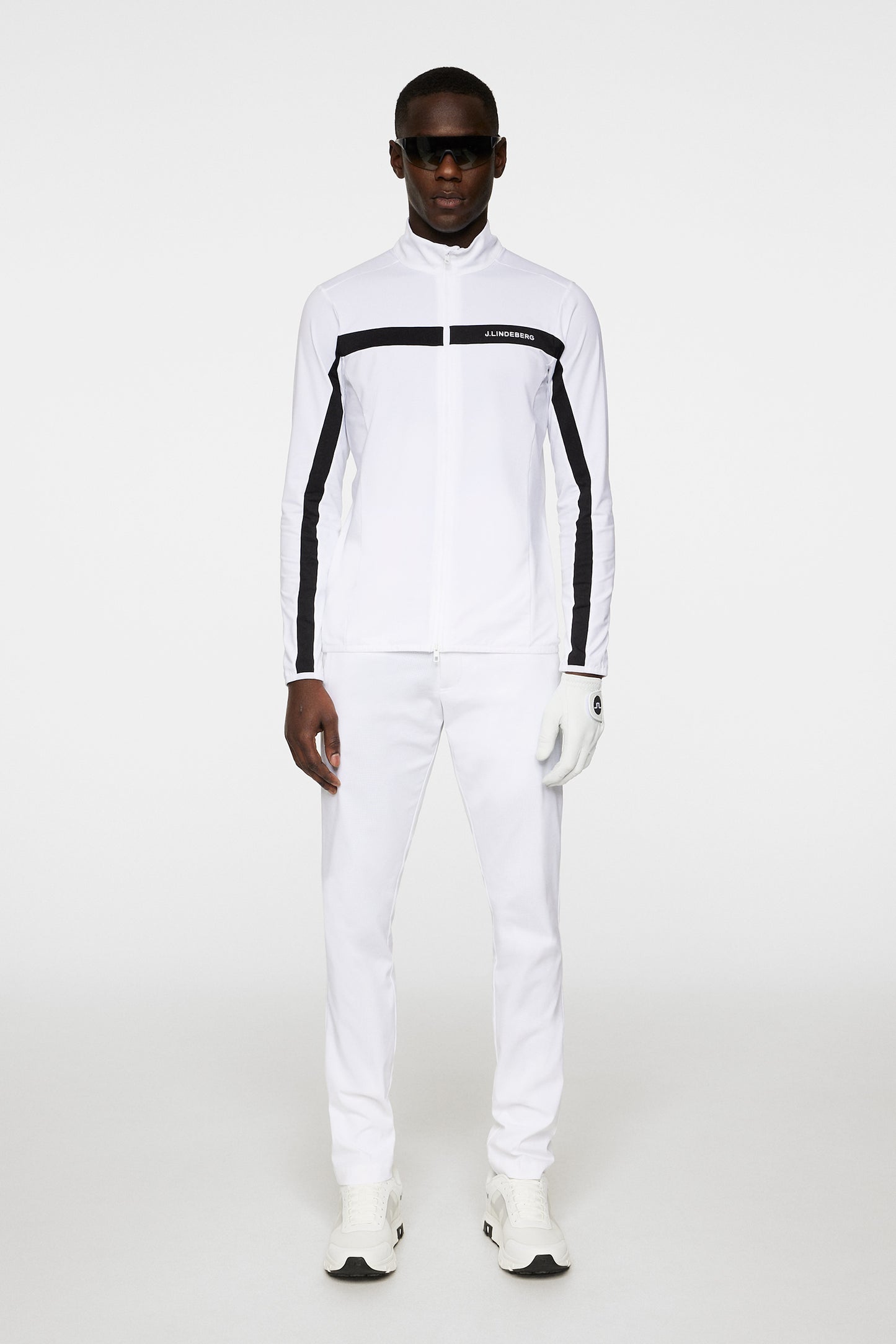 Jarvis Mid Layer in White by J.Lindeberg