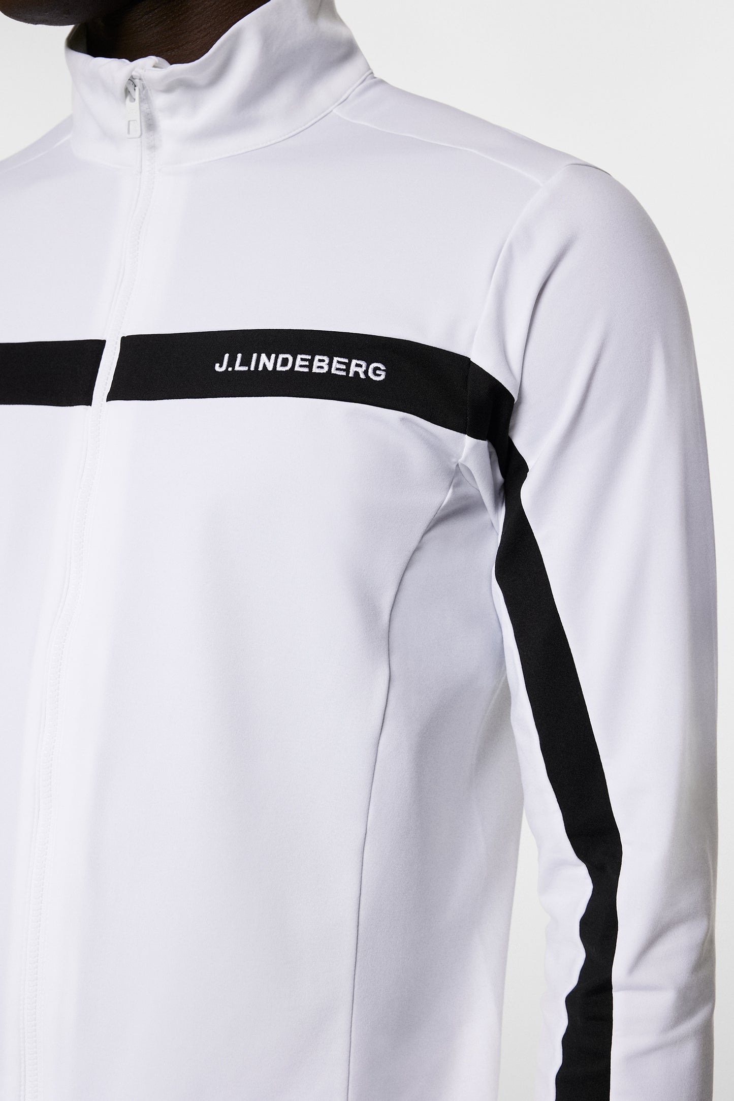 Jarvis Mid Layer in White by J.Lindeberg