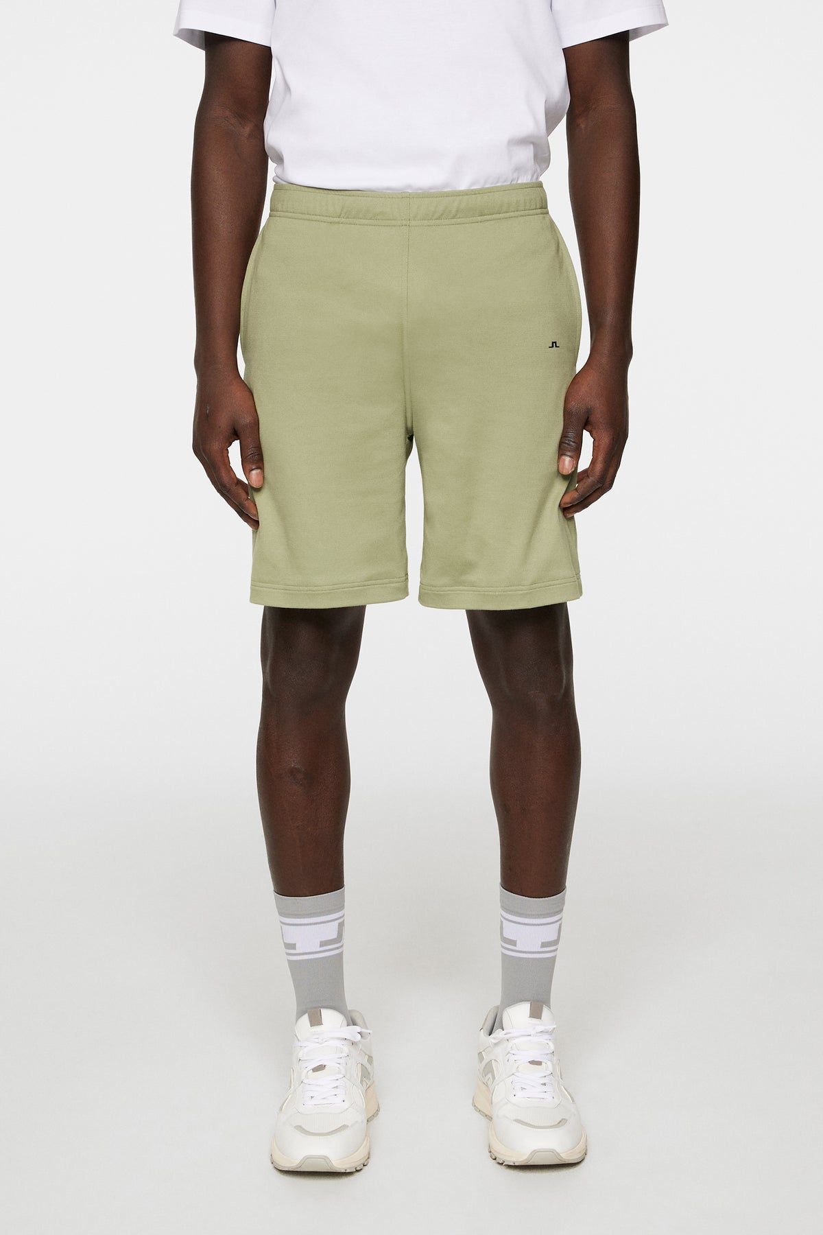 Logo Shorts in Oil Green by J.Lindeberg