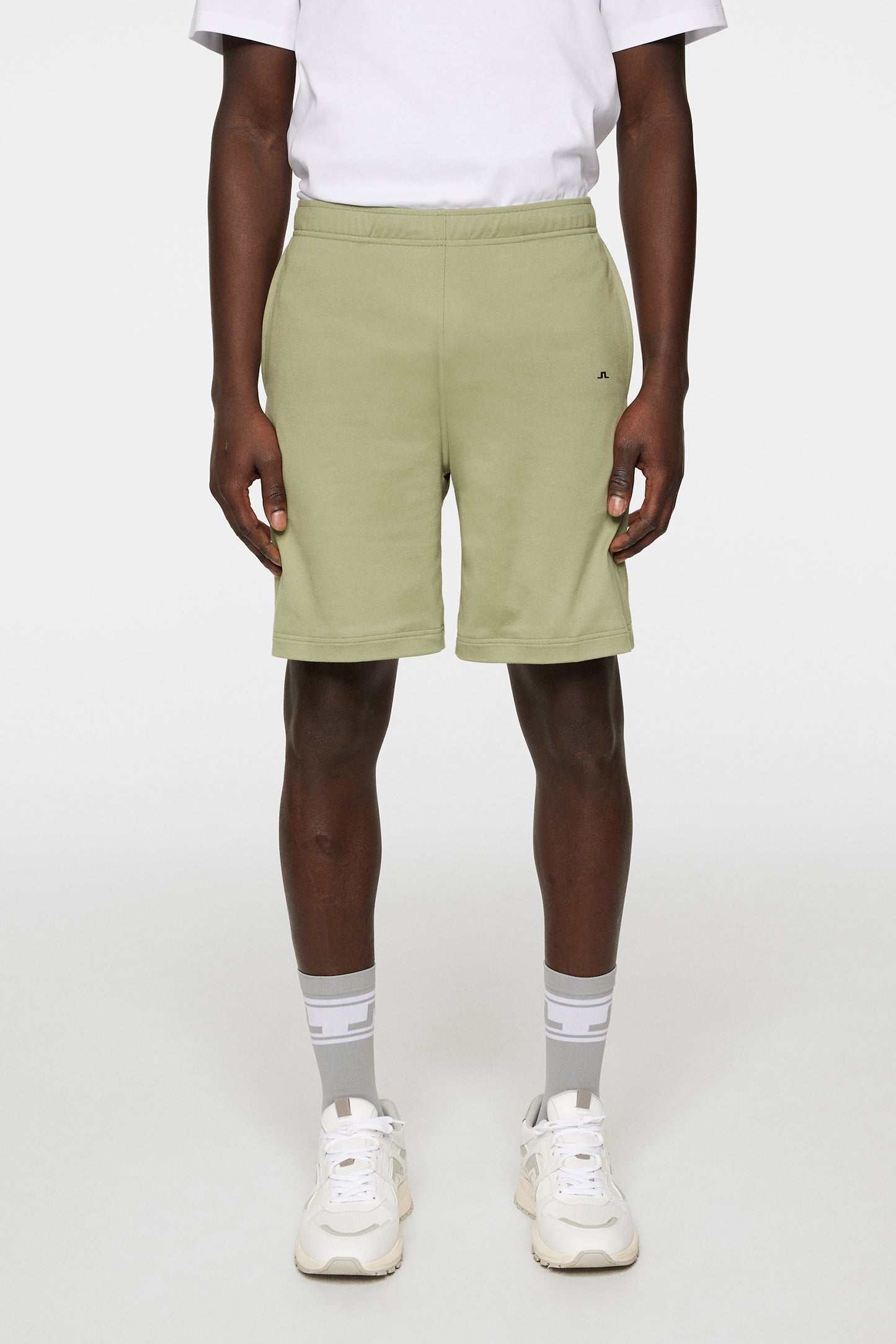 Logo Shorts in Oil Green by J.Lindeberg
