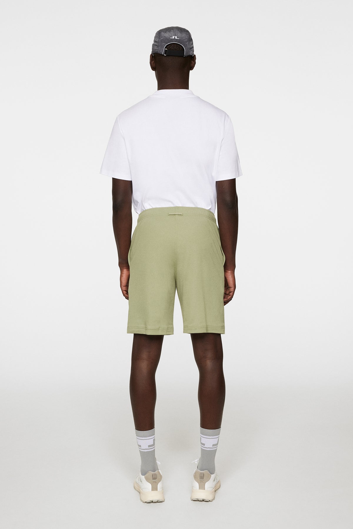 Logo Shorts in Oil Green by J.Lindeberg