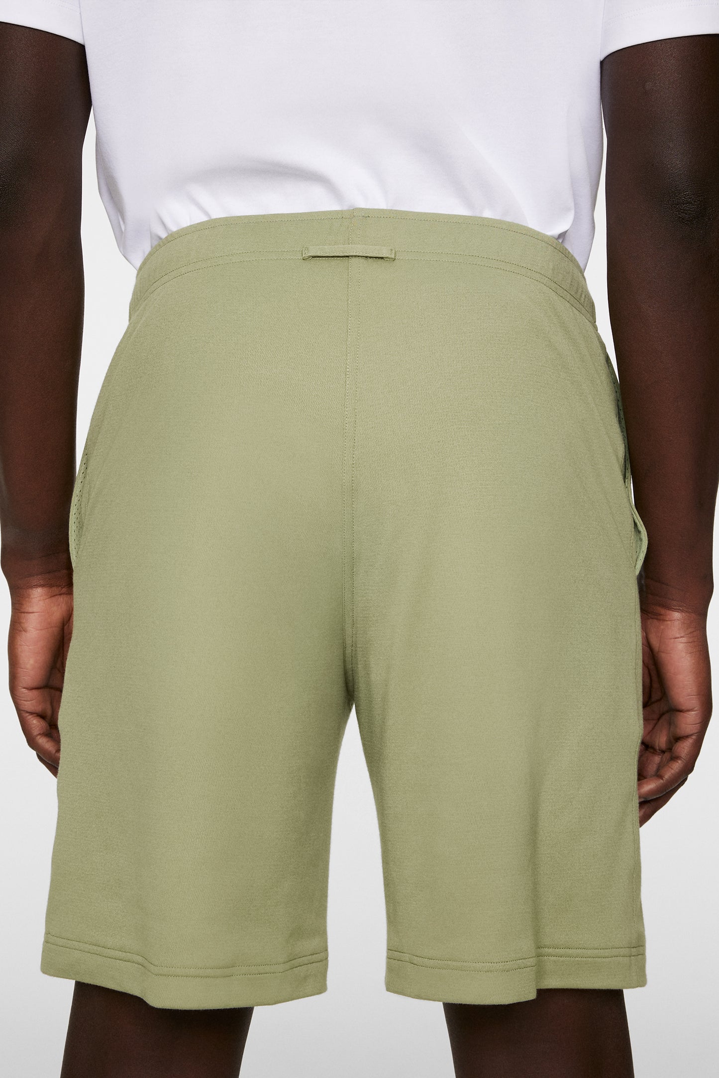Logo Shorts in Oil Green by J.Lindeberg