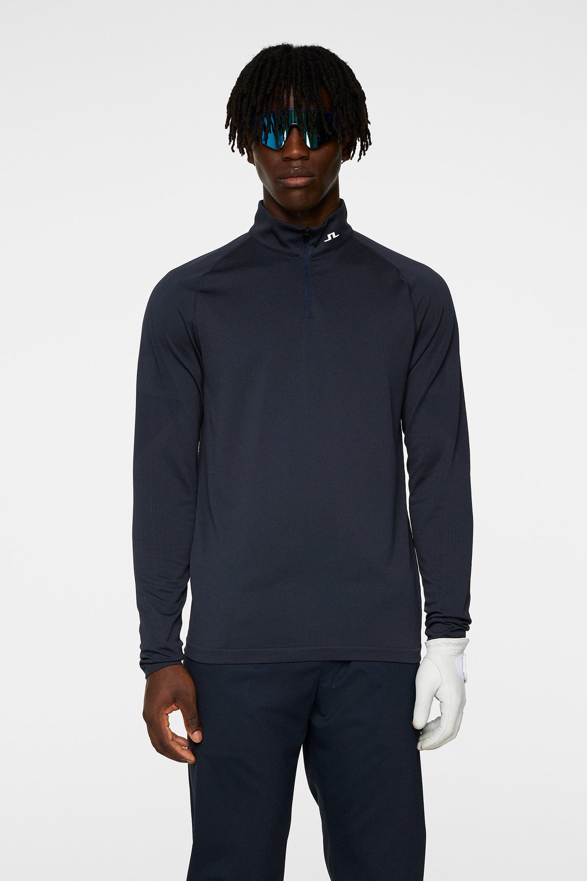Fay Seamless Mid Layer in JL Navy by J.Lindeberg