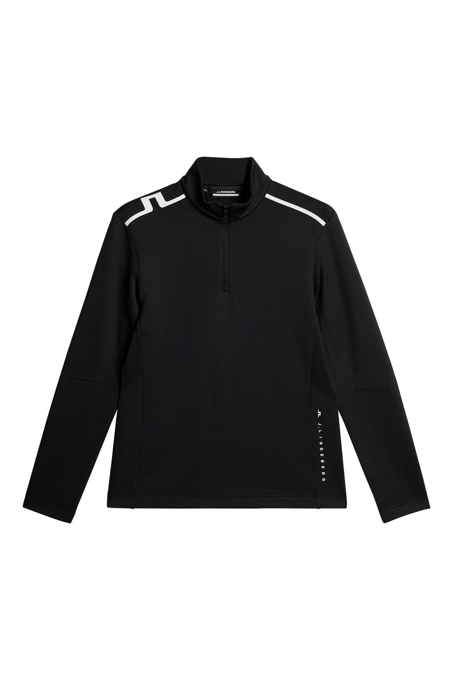 Vinnie Quarter Zip Mid Layer in Black by J.Lindeberg