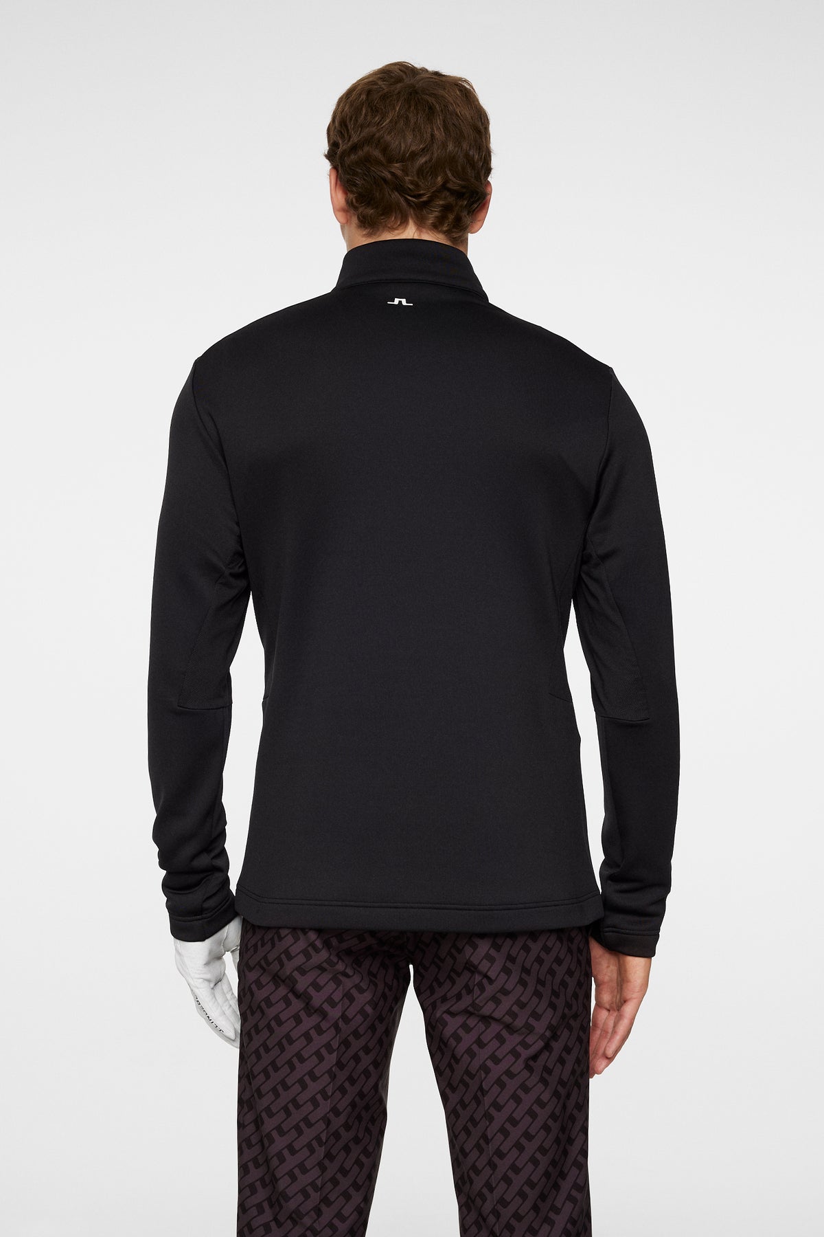 Vinnie Quarter Zip Mid Layer in Black by J.Lindeberg