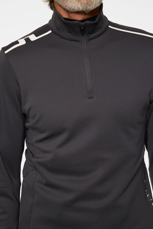 Vinnie Quarter Zip Mid Layer / Asphalt