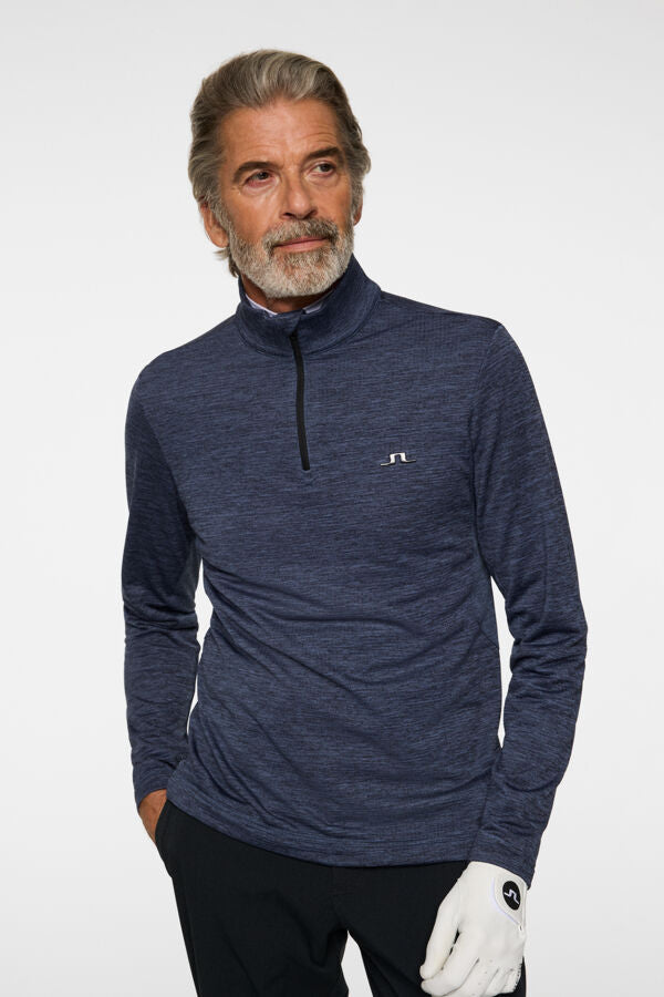 Destry Quarter Zip Mid Layer / Vintage Indigo melange