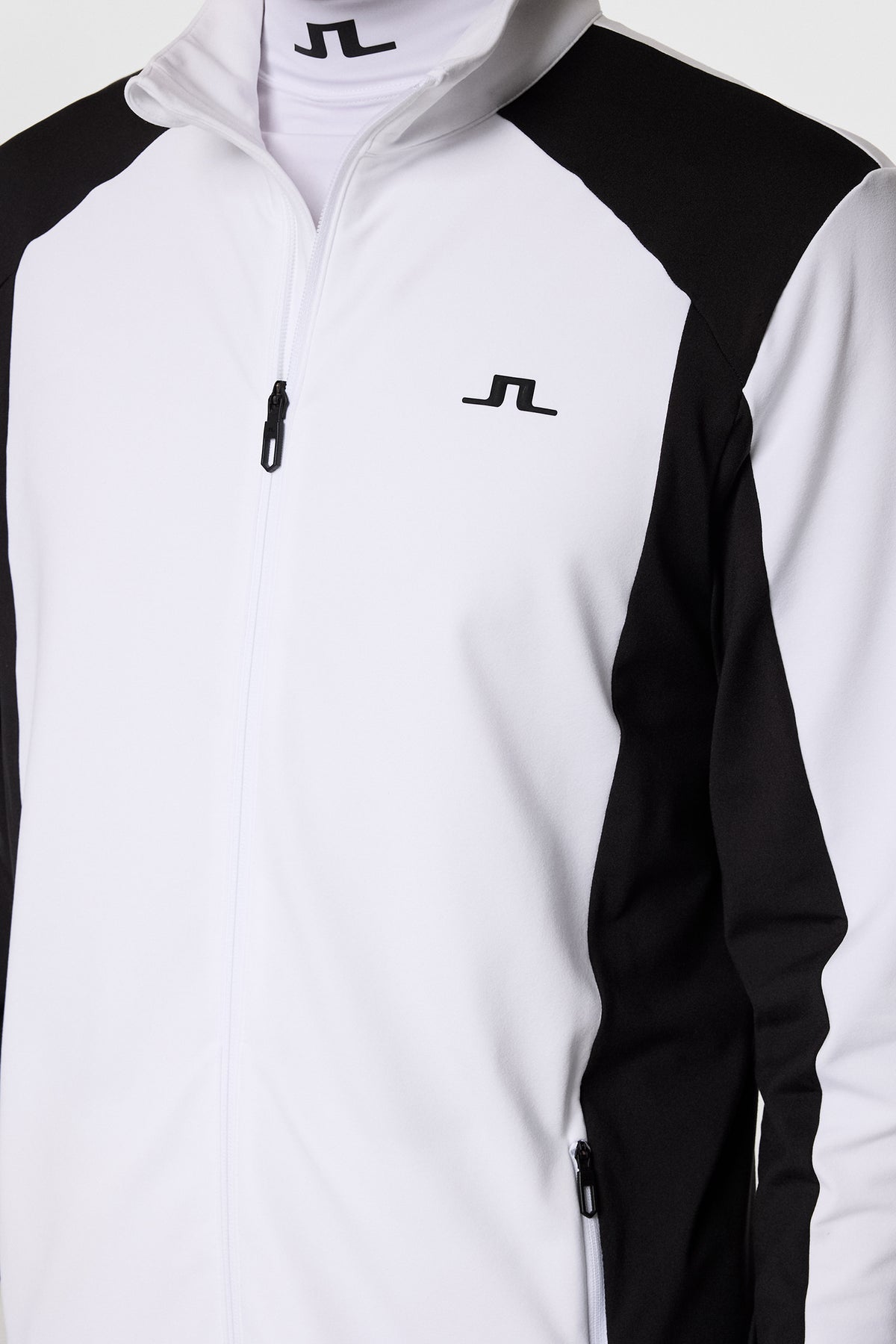 Banks Zip Mid Layer in White by J.Lindeberg