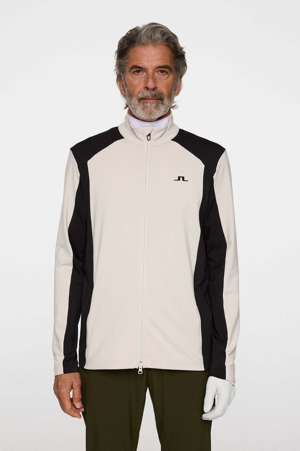 Banks Zip Mid Layer in Moonbeam by J.Lindeberg