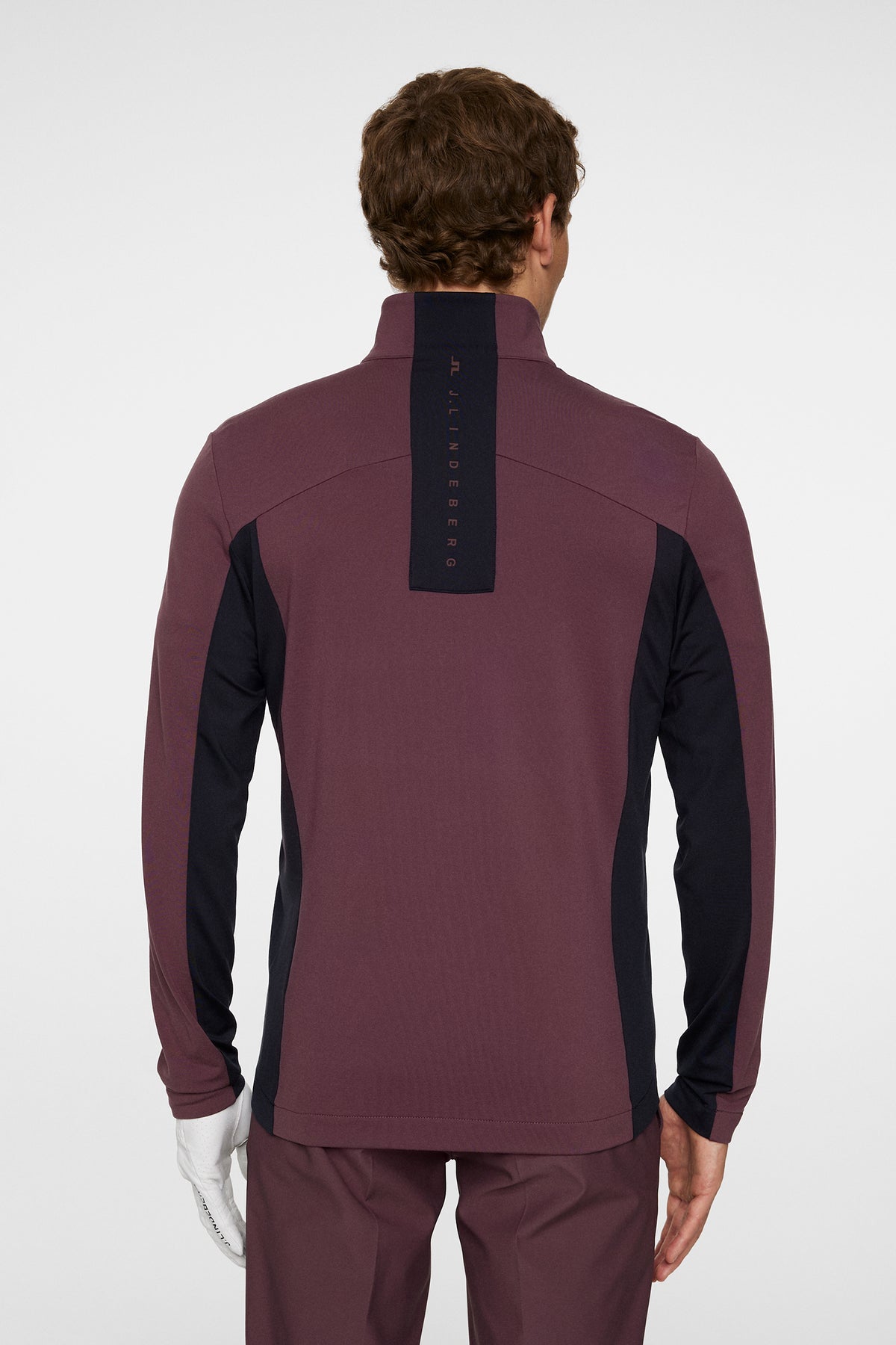 Banks Zip Mid Layer in Huckleberry by J.Lindeberg