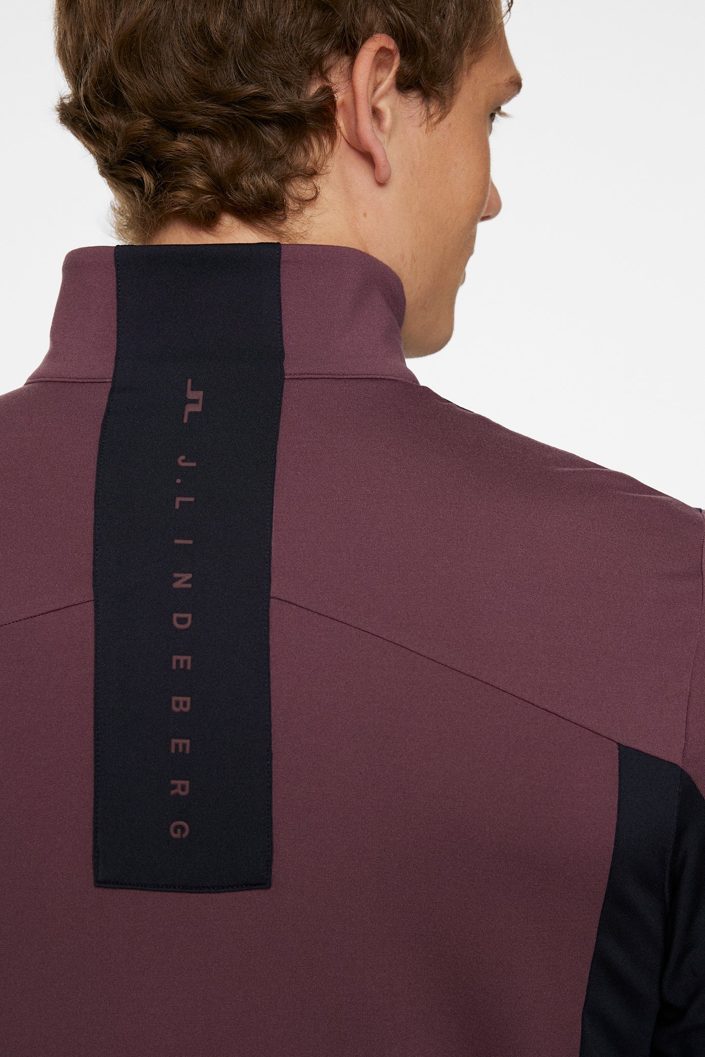 Banks Zip Mid Layer in Huckleberry by J.Lindeberg