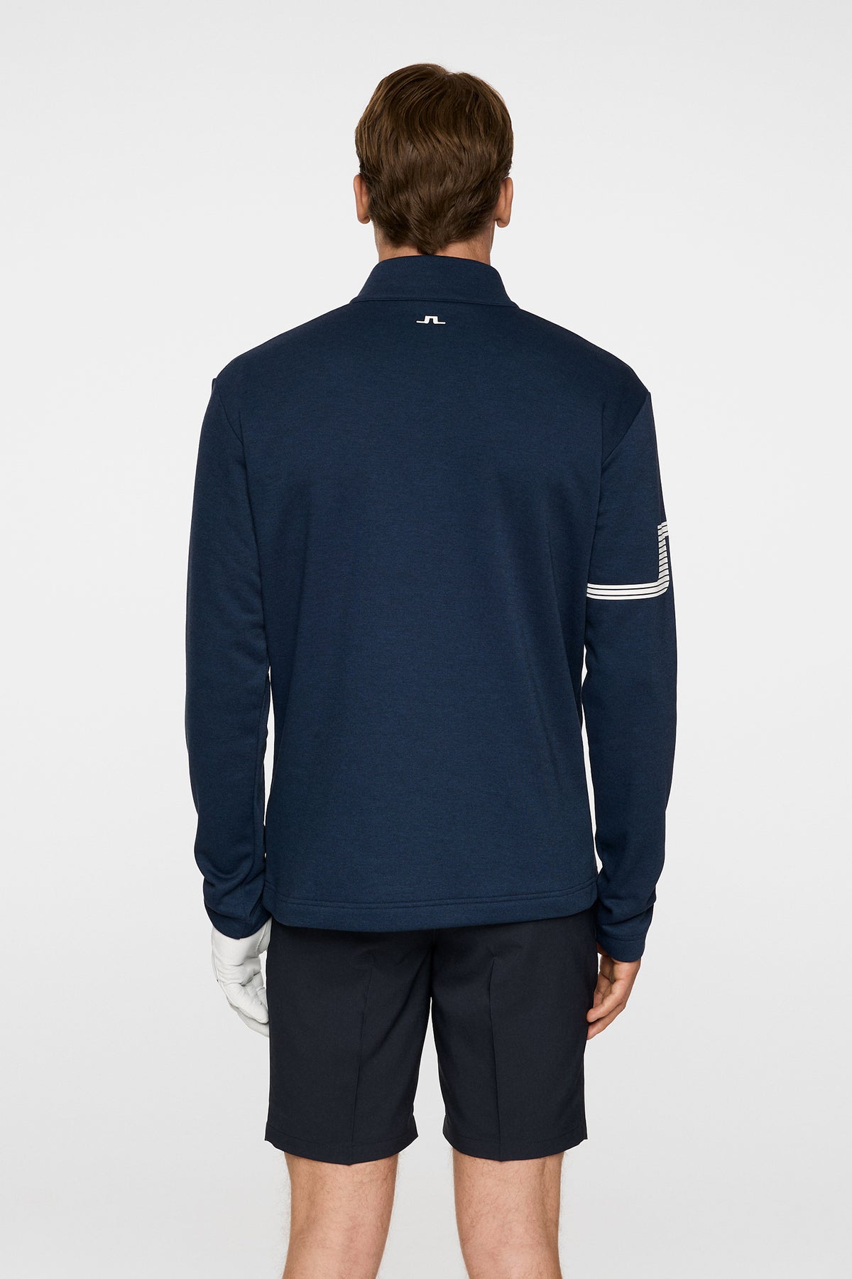 Heath Strike Mid Layer in Navy Melange by J.Lindeberg