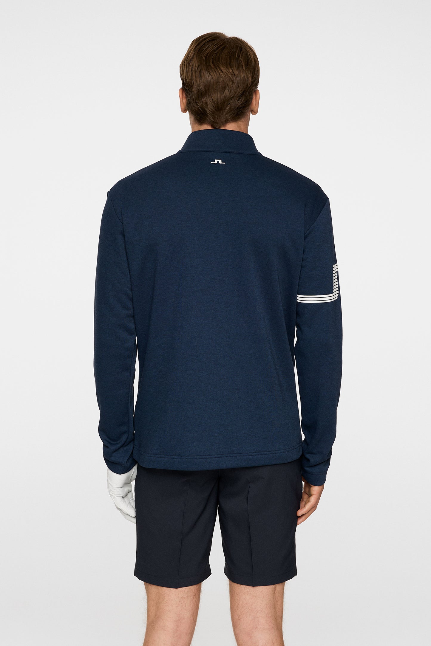 Heath Strike Mid Layer in Navy Melange by J.Lindeberg