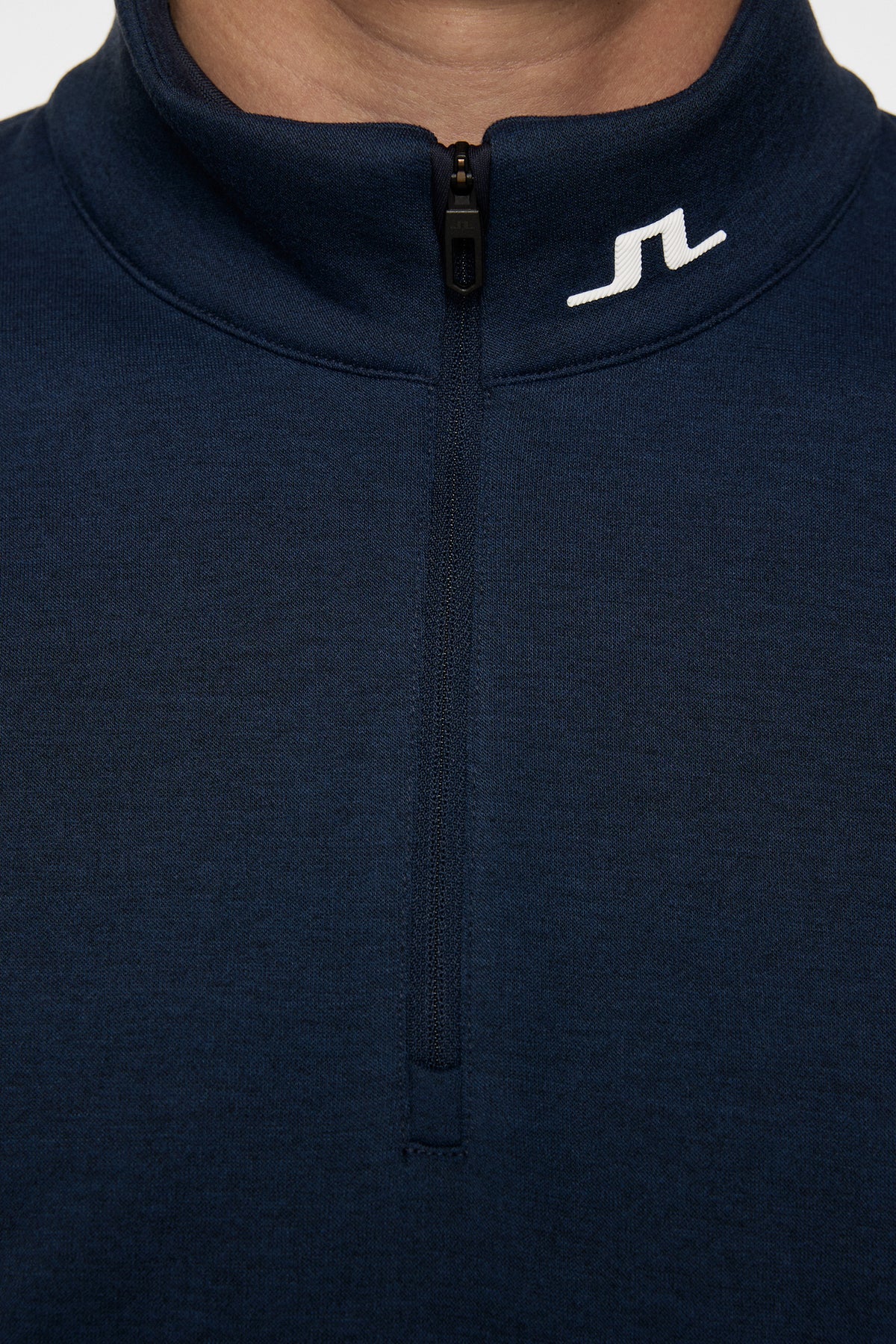 Heath Strike Mid Layer in Navy Melange by J.Lindeberg