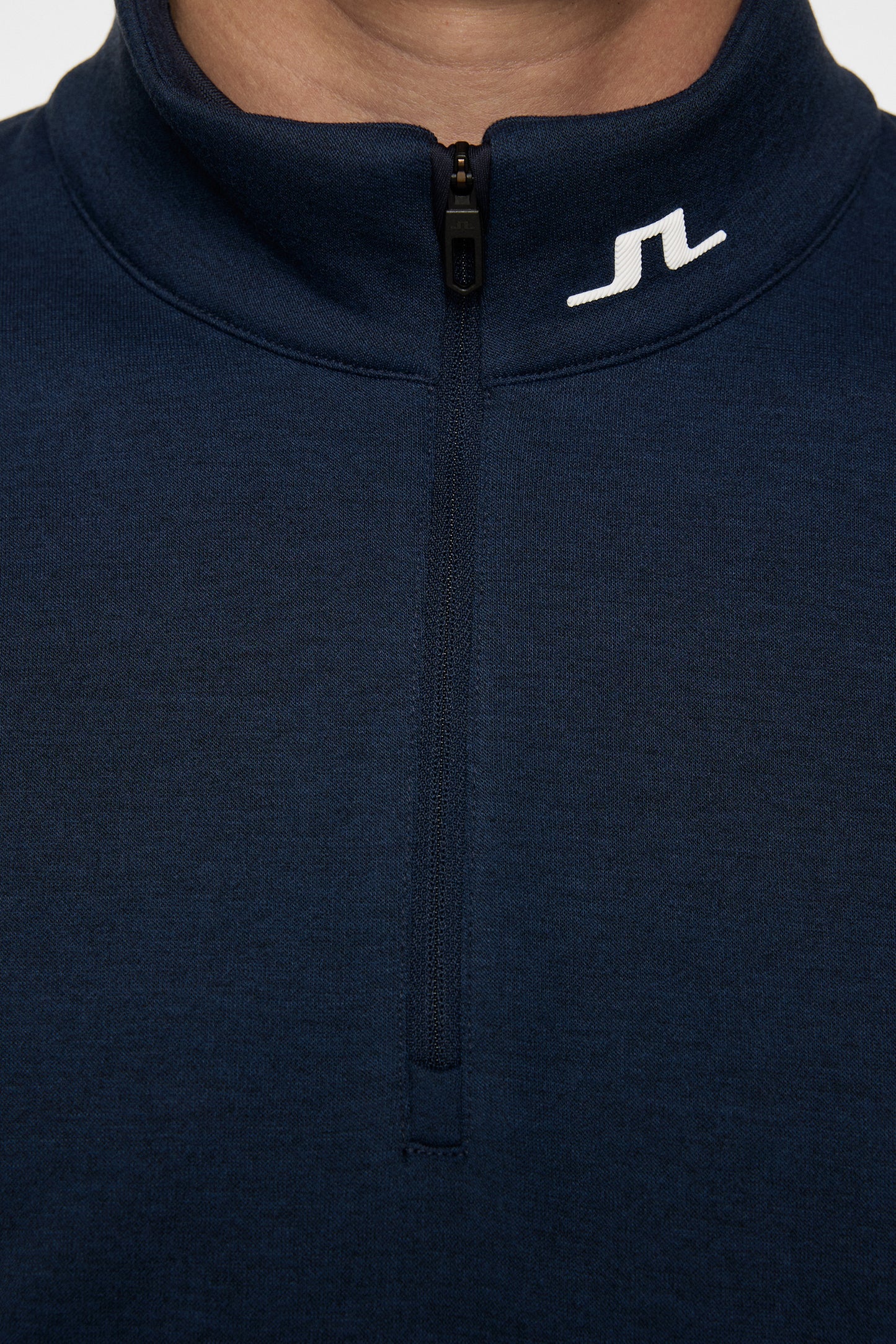 Heath Strike Mid Layer in Navy Melange by J.Lindeberg