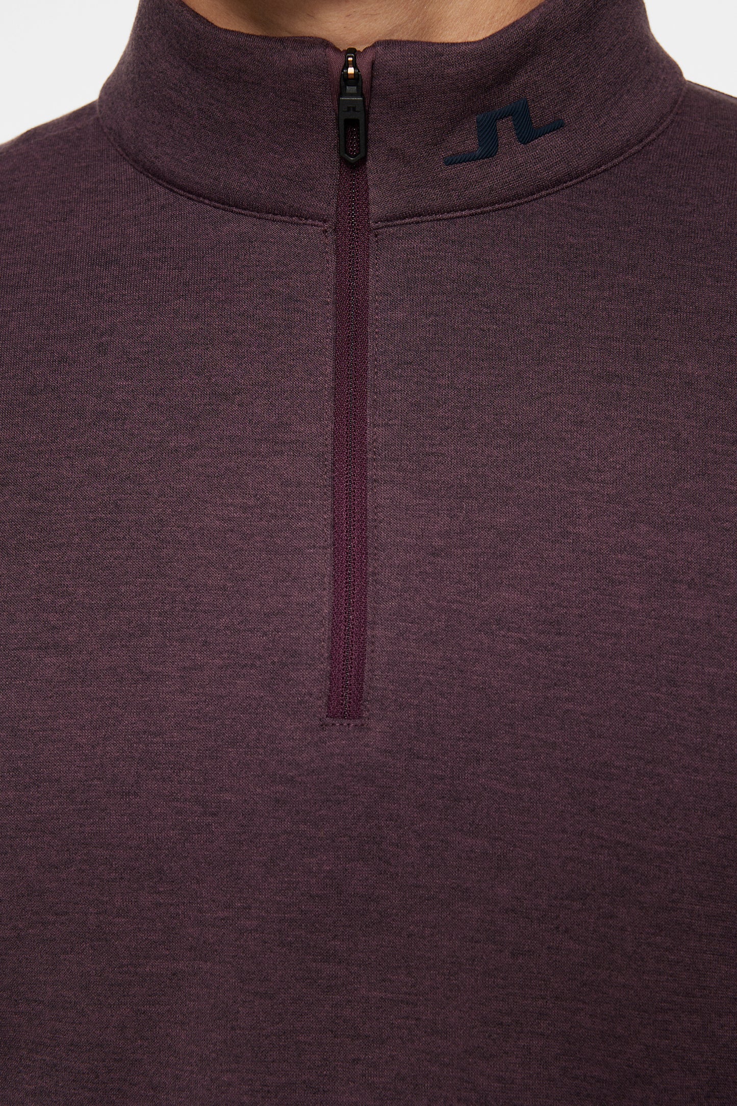 Heath Strike Mid Layer in Huckleberry melange by J.Lindeberg