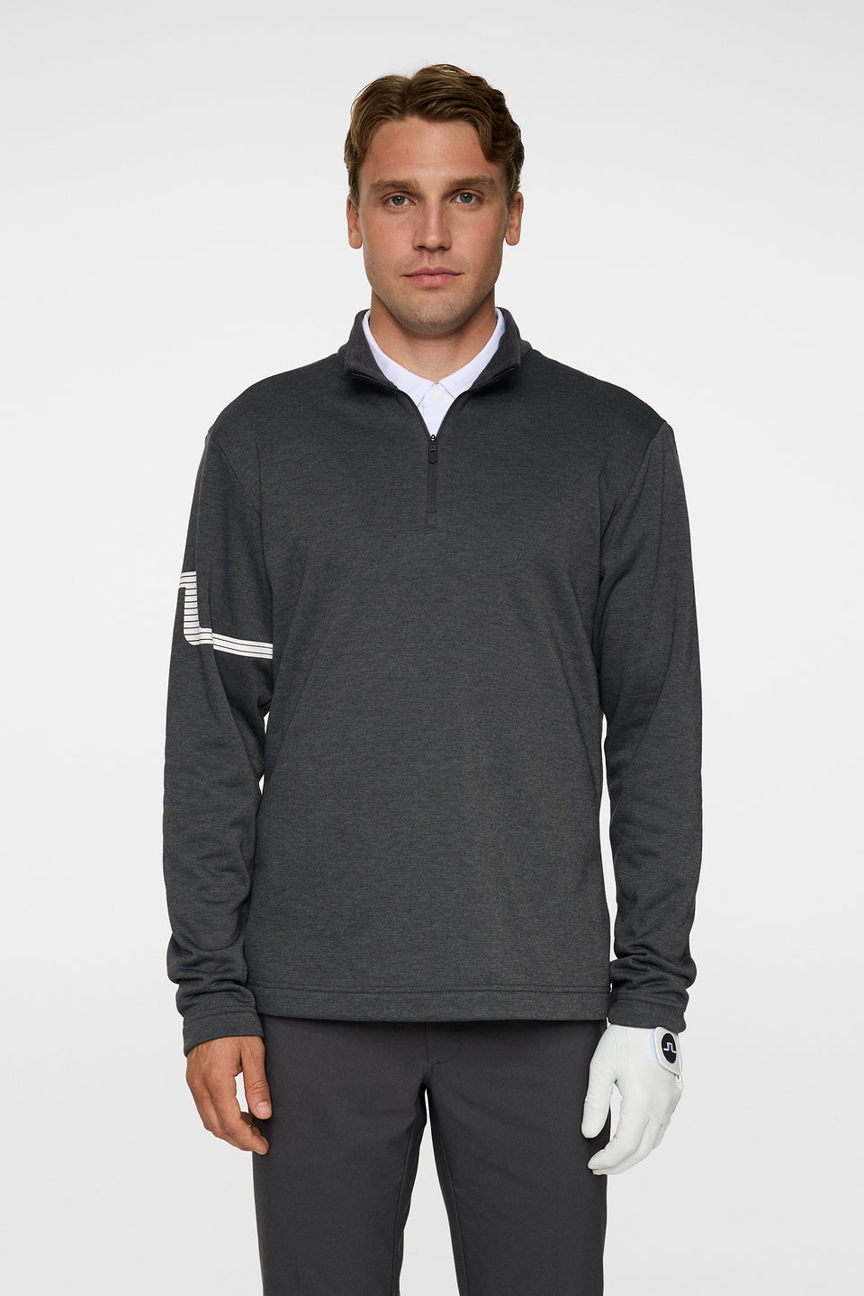 Heath Strike Mid Layer / Asphalt and Black Melange