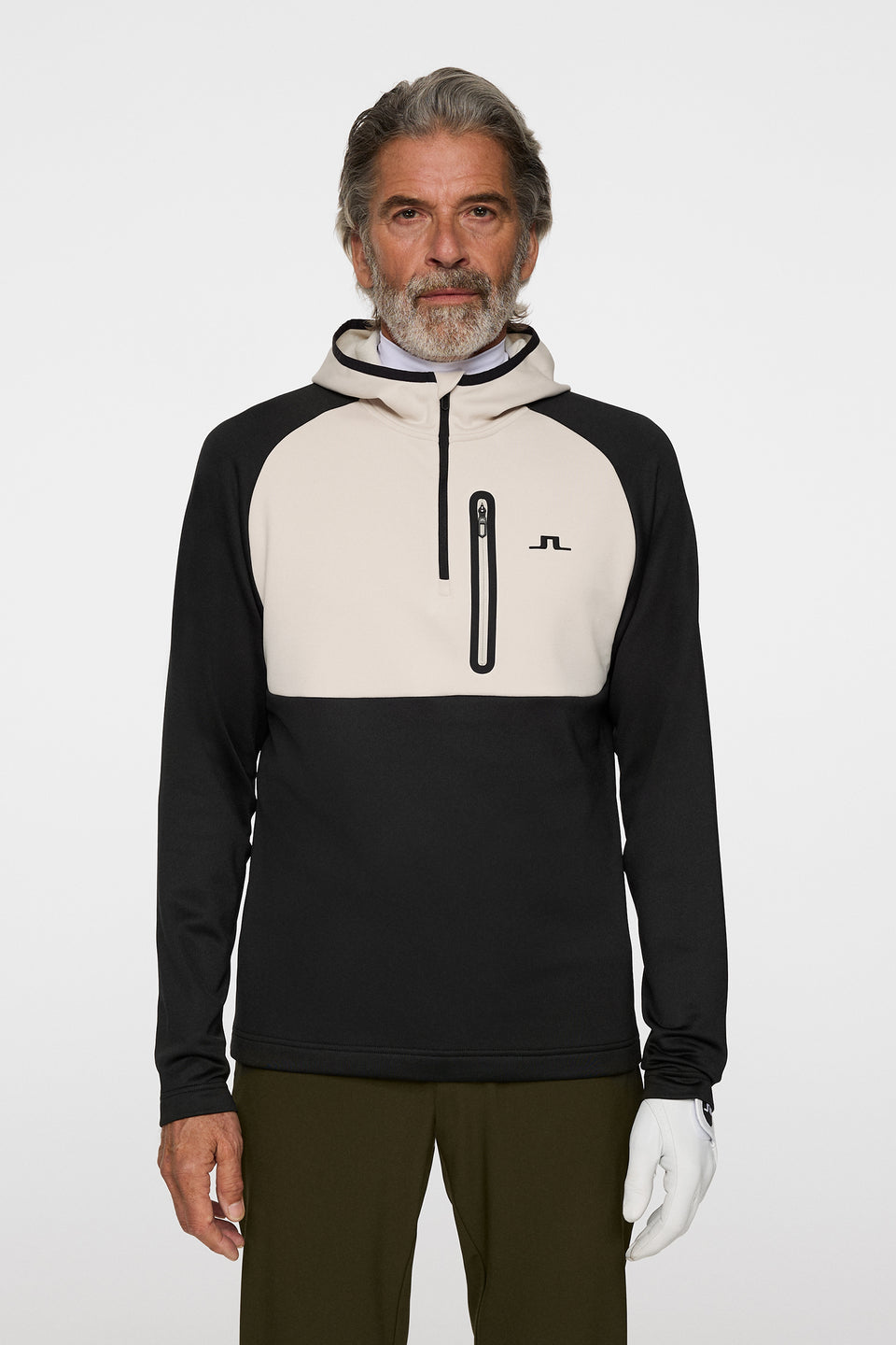 Adam Quarter Zip Hood / Black