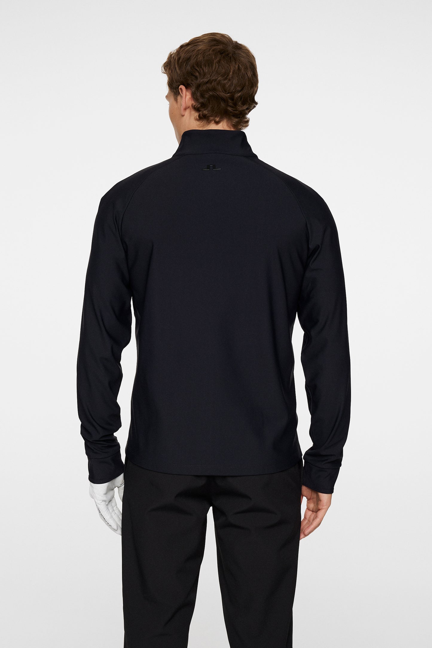 Tayler Zip Mid Layer in Black by J.Lindeberg