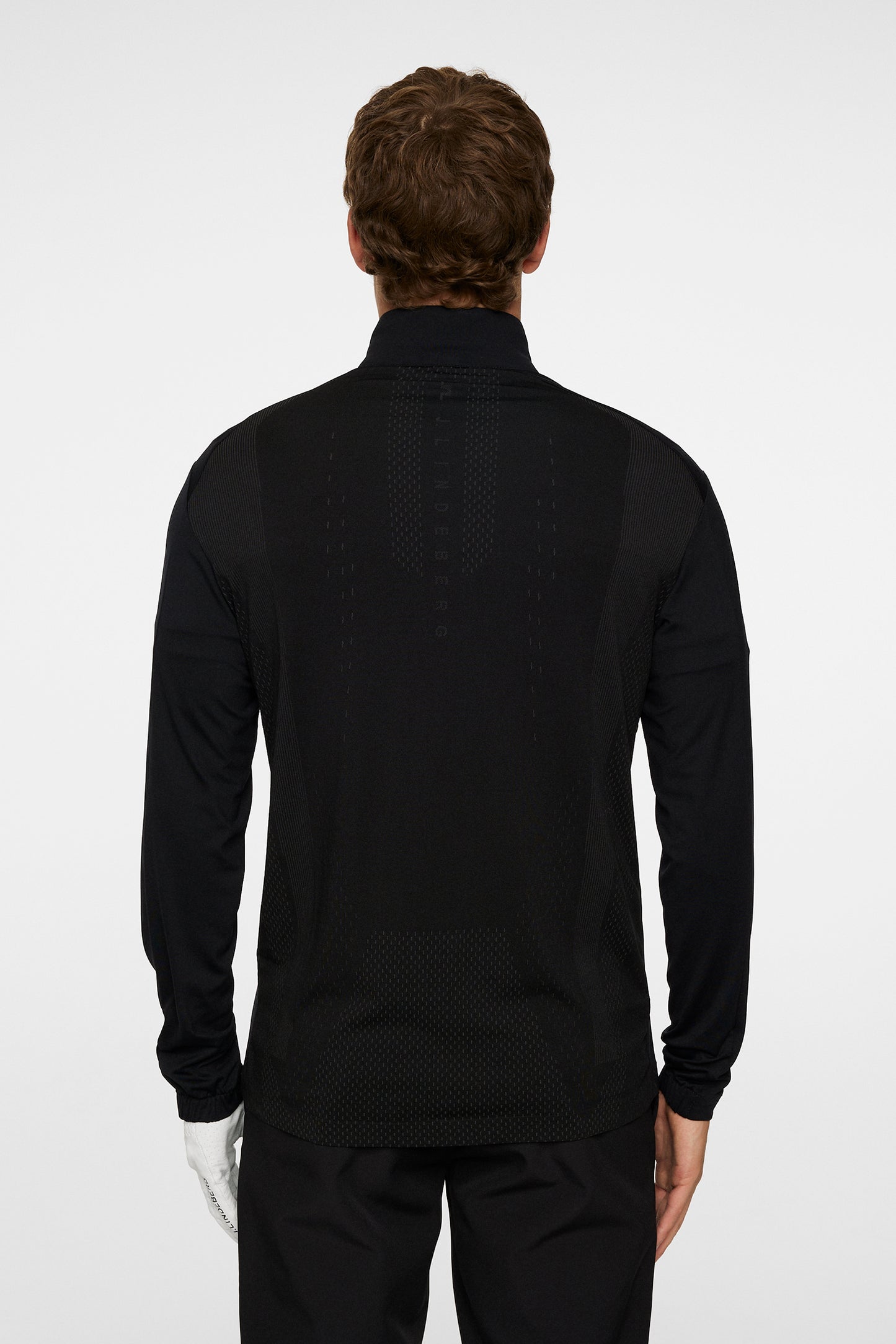 Olof Tech Mid Layer in Black by J.Lindeberg