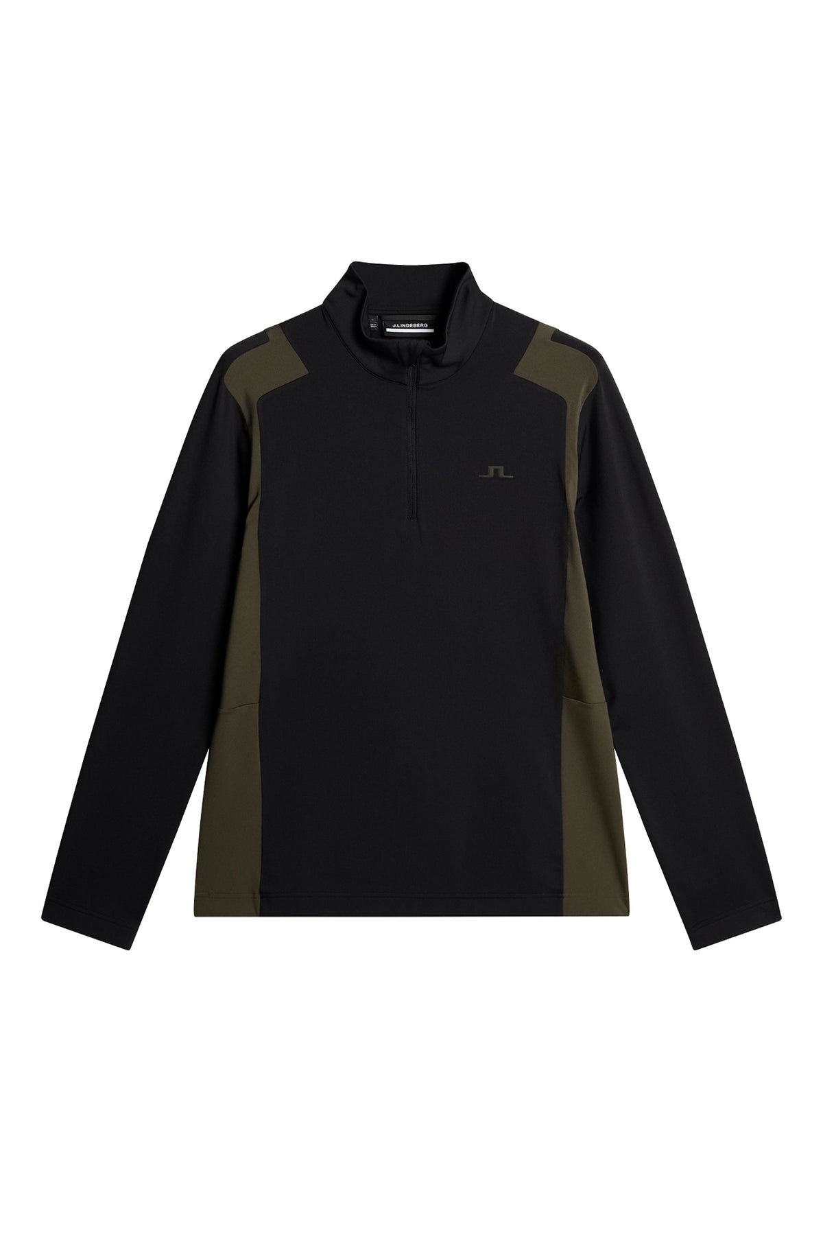 Lukas Quarter Zip Mid Layer in Black by J.Lindeberg